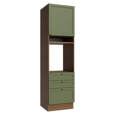 Mueble de Cocina para Hornos Vik 60 cm Marrón/Verde