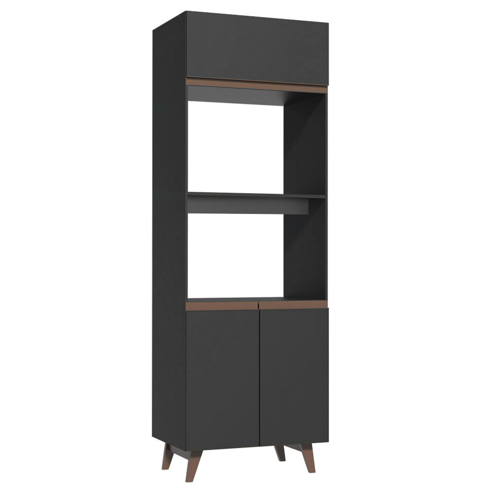 Mueble de Cocina para Hornos Reims 70 cm Negro