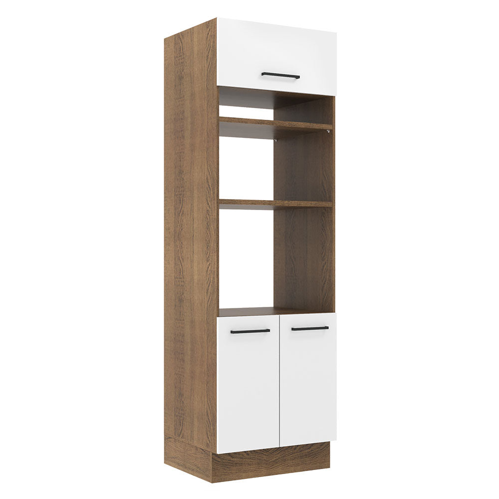 Mueble de Cocina para Hornos Agata 70 cm Marrón/Blanco
