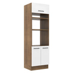 Mueble de Cocina para Hornos Agata 70 cm Marrón/Blanco