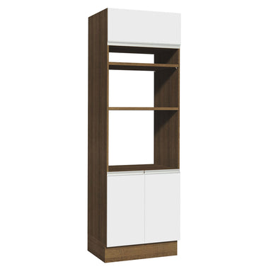 Mueble de Cocina para Hornos Glamy 70 cm Marrón/Blanco
