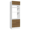 Mueble de Cocina para Hornos Glamy 70 cm Blanco/Marrón