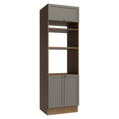 Mueble de Cocina para Hornos Vik 70 cm Marrón/Gris