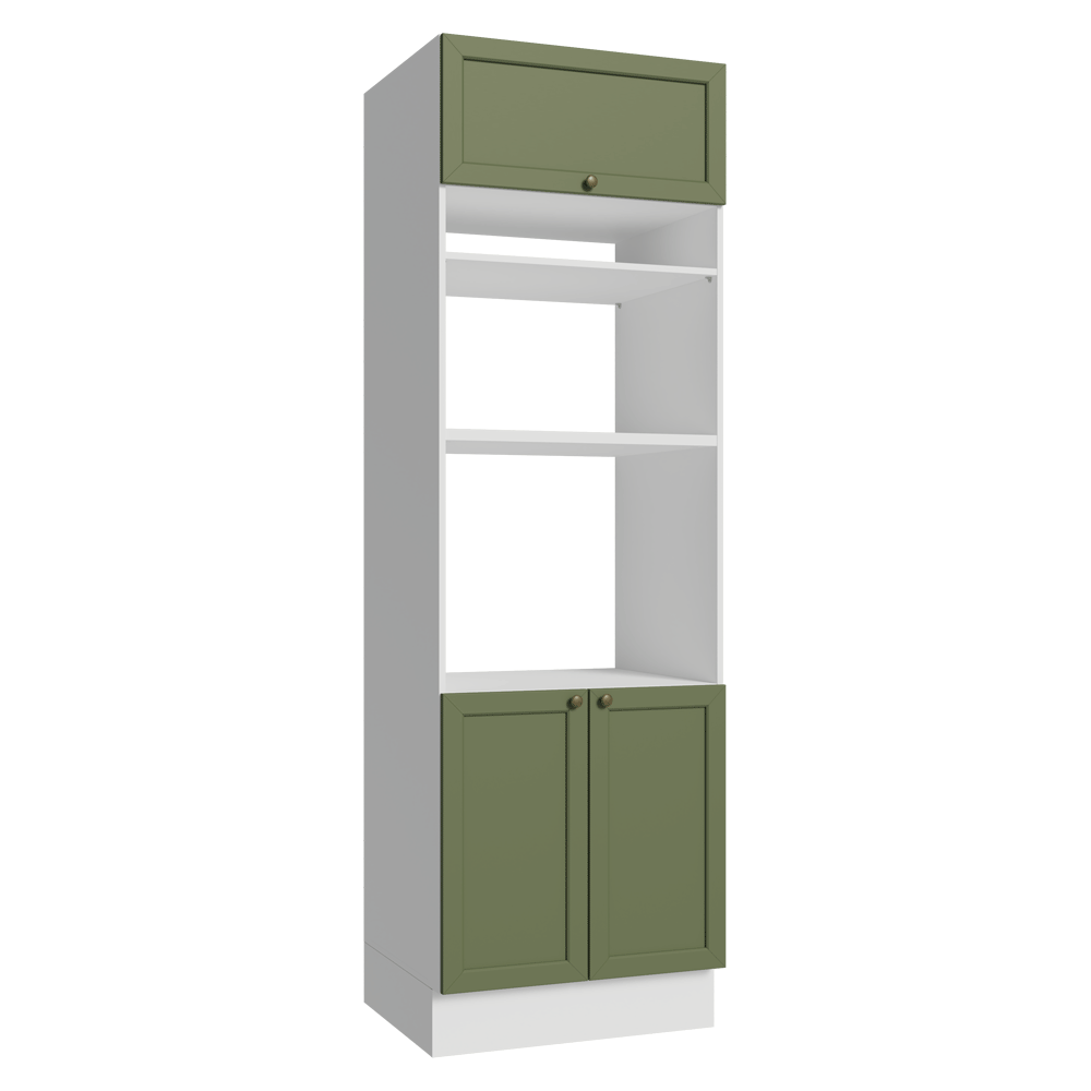 Mueble de Cocina para Hornos Vik 70 cm Blanco/Verde