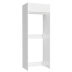 Mueble de Cocina para Nevera Glamy 1 Puerta Abatible Blanco