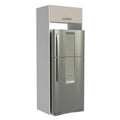Mueble de Cocina para Nevera Agata 1 Puerta Abatible Blanco/Crema