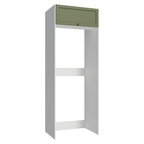 Mueble de Cocina para Nevera Vik 1 Puerta Abatible Blanco/Verde