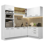 Cocina Integral de Esquina Agata 4.00 m Blanco 01