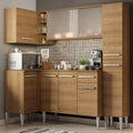 Cocina Integral de Esquina Emilly Face 2.60 m Marrón