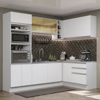 Cocina Integral de Esquina Glamy 4.00 m Blanco 02