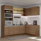 Cocina Integral de Esquina Glamy 4.00 m Marrón 02