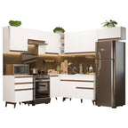 Cocina Integral de Esquina Reims 4.60 m con Encimera Blanco 03