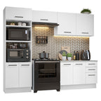 Cocina Integral Agata 2.70 m con Encimera Blanco 07