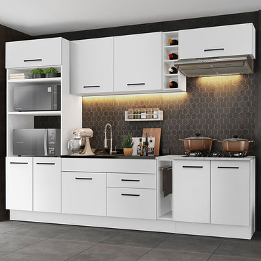 Cocina Integral Agata 2.90 Metros Blanco 01
