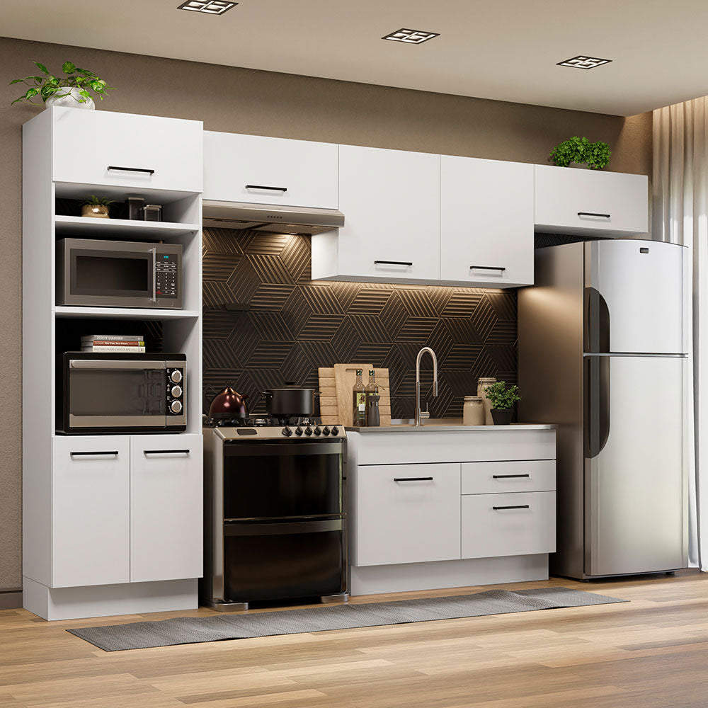 Cocina Integral Agata 3.50 Metros Blanco 01