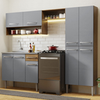 Cocina Integral Emilly 2.30 m con Mesón de Acero 10