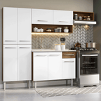 Cocina Integral Emilly 2.30 m con Mesón de Acero 12