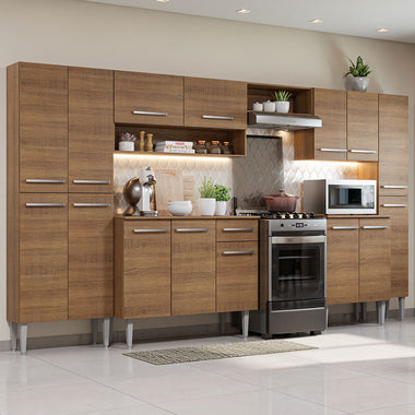 Cocina Integral Emilly Joy 3.25 Metros Marrón