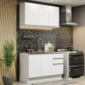 Cocina Integral Glamy 1.20 Metros Blanco 01
