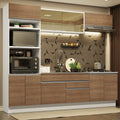 Cocina Integral Glamy 2.70 Metros Blanco/Marrón 10