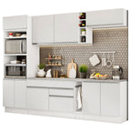 Cocina Integral Vicenza 2.90 m con Encimera Blanco 12