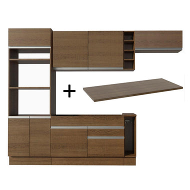 Cocina Integral Safira 2.90 m con Encimera 14 Marrón
