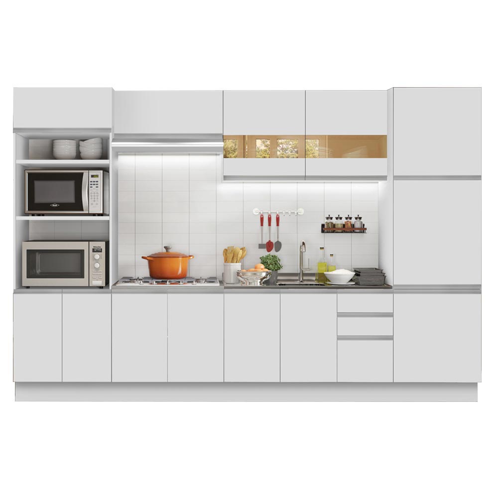 Cocina Integral Roma 3.30 Metros Blanco