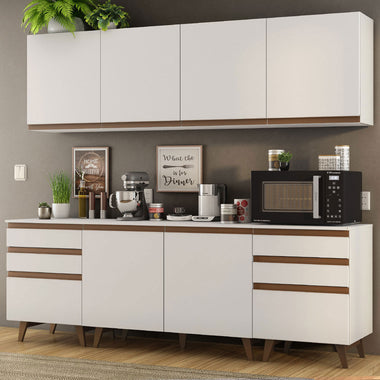 Cocina Integral Reims 2.40 m con Encimera Blanco 02