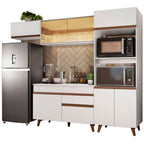 Cocina Integral Reims 2.60 m con Encimera Blanco 01