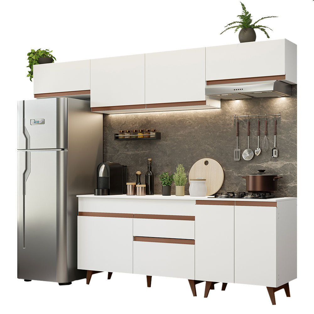 Cocina Integral Reims 2.60 m con Encimera Blanco 10
