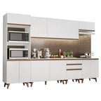 Cocina Integral Reims 3.20 m con Encimera Blanco 02