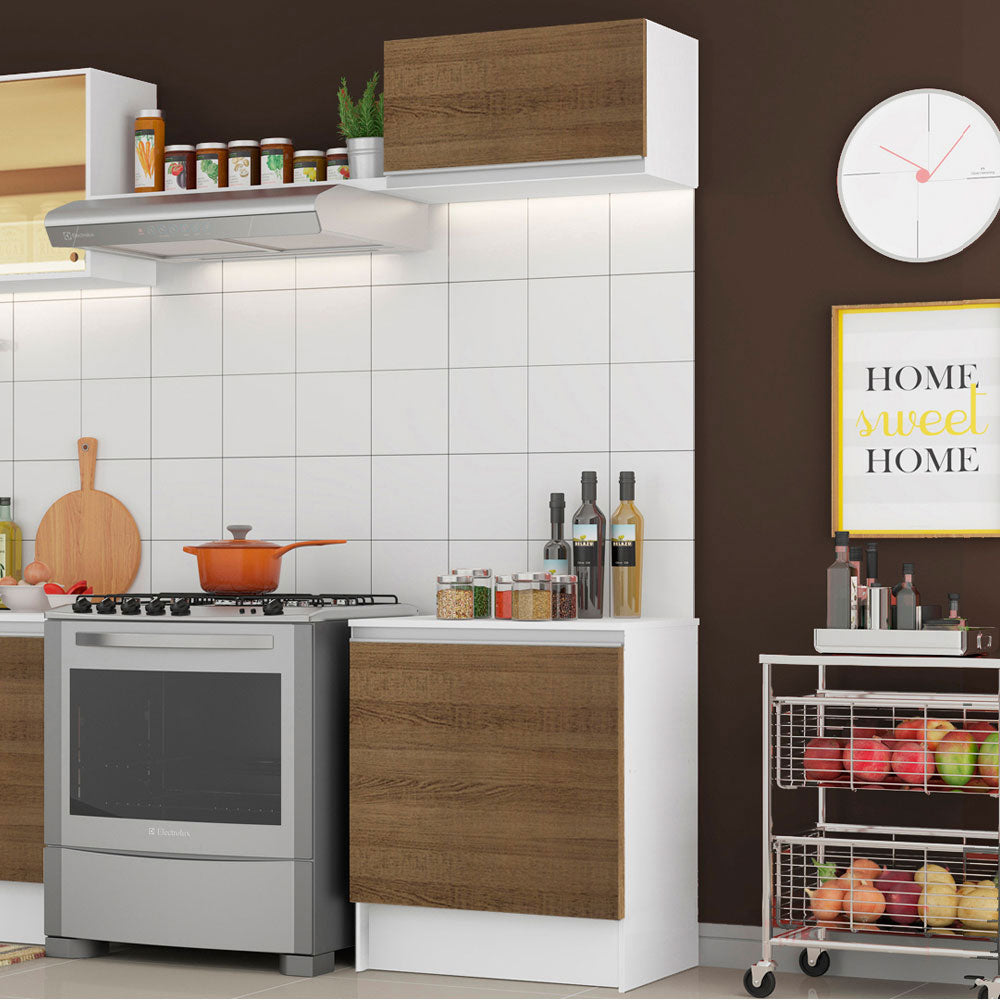 Kit Mueble de Cocina Superior y Mueble Bajo Topazio 60 cm