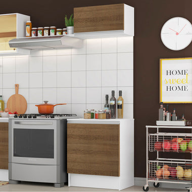 Kit Mueble de Cocina Superior y Mueble Bajo Topazio 60 cm