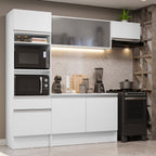 Cocina Integral Topazio 2.40 m con Encimera Blanco 01