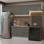 Cocina Integral Vik 2.80 m con Encimera BlancoGris 01