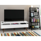 Centro de Entretenimiento para TV Londres + Mueble Estante Librero