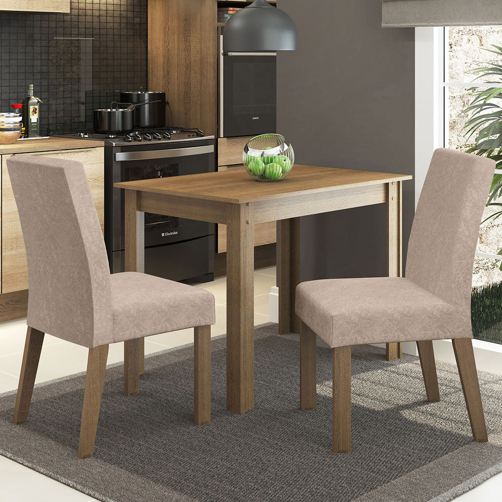 Juego de Comedor Vic con 2 Sillas