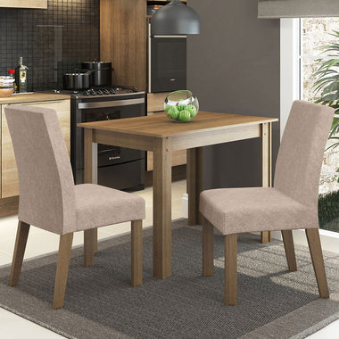 Juego de Comedor Vic con 2 Sillas