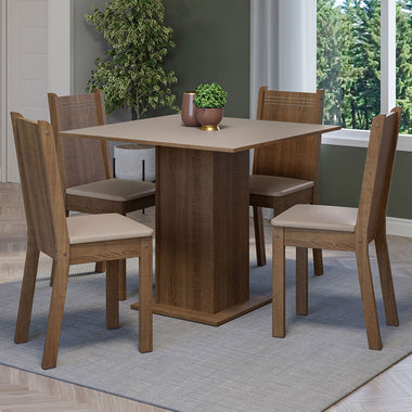 Juego de Comedor Samara con 4 Sillas