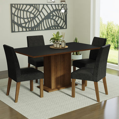 Juego de Comedor Keila con 4 Sillas Oxford