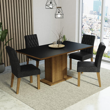 Juego de Comedor Cindy con 4 Sillas Oxford