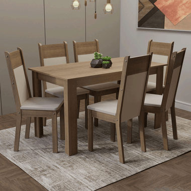 Juego de Comedor Medelin con 6 Sillas