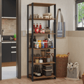 Estante Organizador Multiuso Madesa de 5 Repisas 59 cm Marrón/Negro