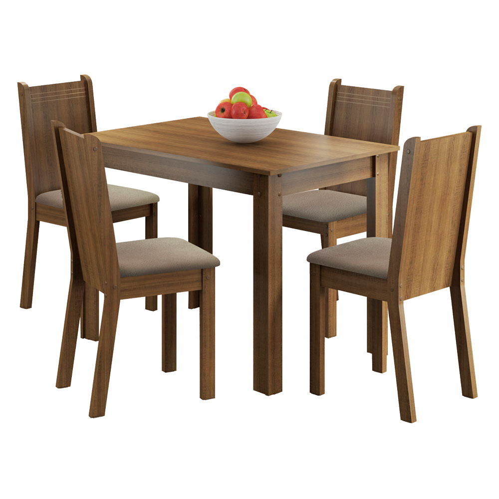 Juego de Comedor Rute con 4 Sillas