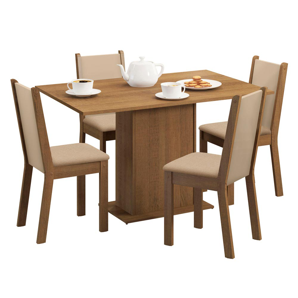 Juego de Comedor Talita con 4 Sillas