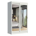Clóset Tokio 2 Puertas Corredizas con Espejos Blanco 218 cm x 109 cm x 54 cm