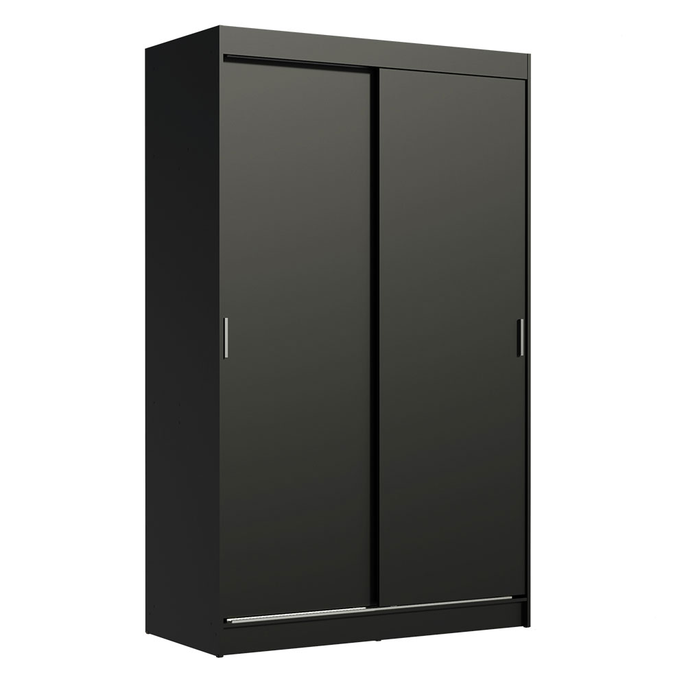 Clóset Tokio 2 Puertas Corredizas 2 Cajones Negro 218 cm x 109 cm x 54 cm