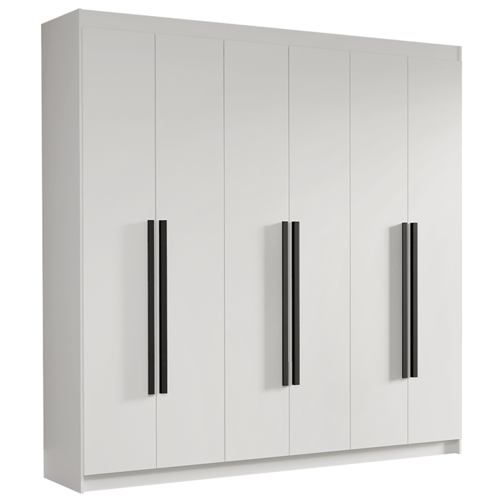 Closet Venus 6 Puertas 4 Cajones 2 Barrales Blanco