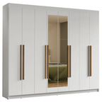 Closet Venus 8 Puertas 4 Cajones 2 Espejos Blanco