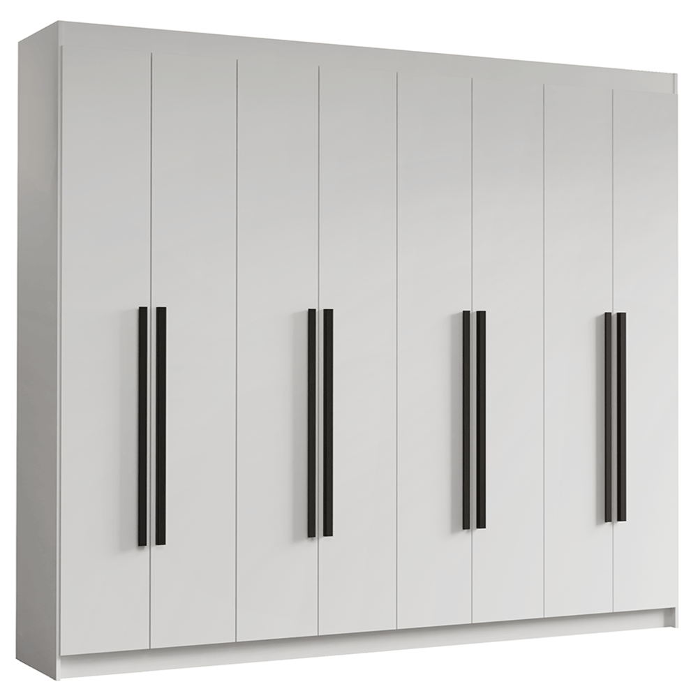 Closet Venus 8 Puertas 4 Cajones 2 Barrales Blanco